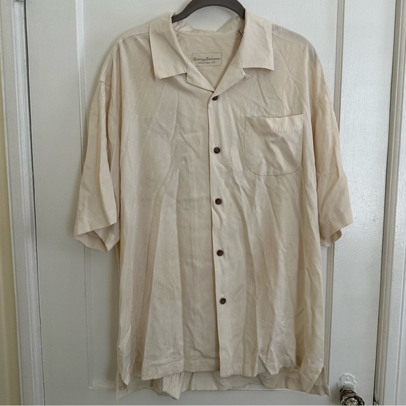 Tommy Bahama Rayon Silk Embroidered Short Sleeve Shirt - Picture 2 of 6